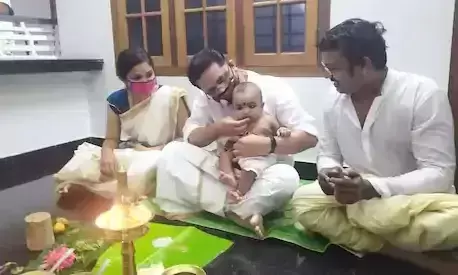 അവിടെ ലാത്തിചാർജ്​; ഇവിടെ ചോറൂണ്​..!