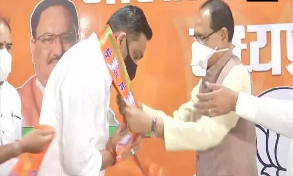 Former Cong MLA Rahul Lodhi joins BJP in Madhya Pradesh