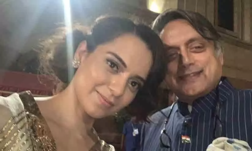 Kangana Ranaut and Shashi Tharoor