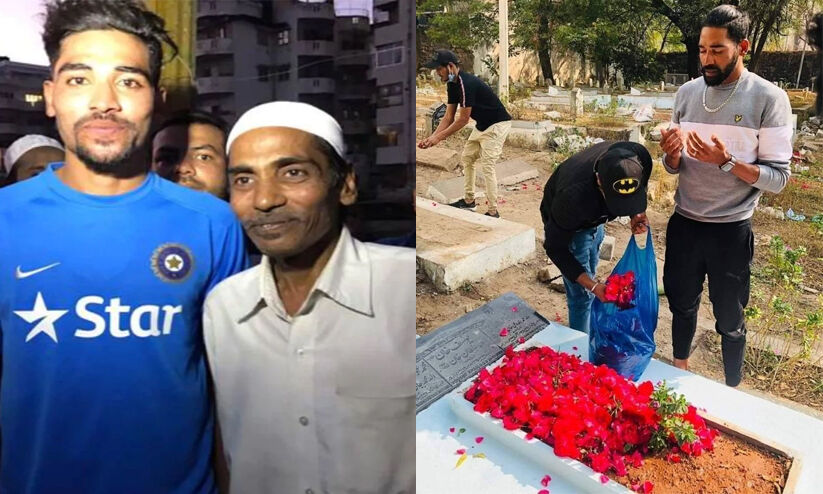 After the historic victory, Siraj returned home from the airport and headed straight to his father’s grave.  Mohammed Siraj pays tribute to his late father after he returns from success in Australia