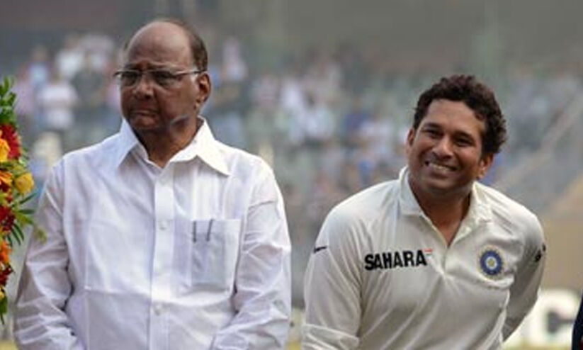 ‘Be careful when talking about any other area’ – Sharad Pawar advises Sachin |  exercise caution while speaking about other field Sharad Pawar’s Advice Sachin Tendulkar