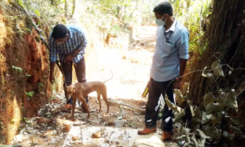 കുയ്തേരിയിൽ സ്ഫോടക വസ്തുക്കൾക്കായി വ്യാപക പരിശോധന