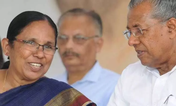 pinarayi vijayan, kk shailaja