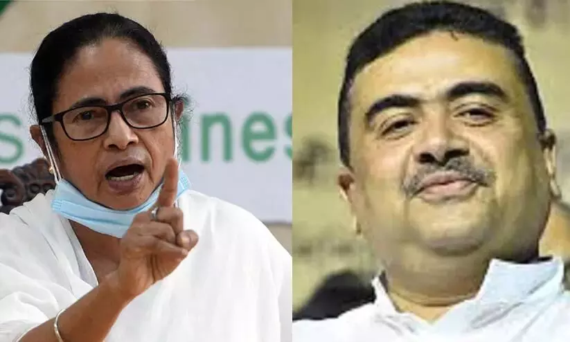 Mamata Banerjee and Suvendu Adhikari