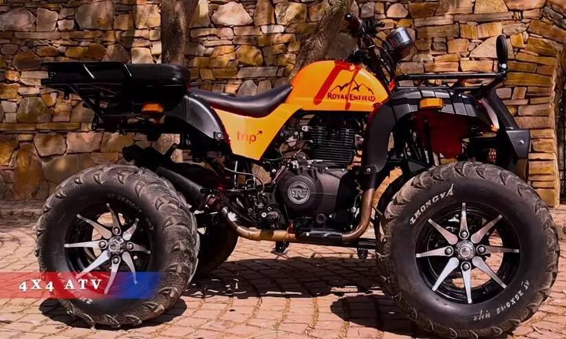 Royal Enfield modified Bike modification Into ATV 4x4 Bike