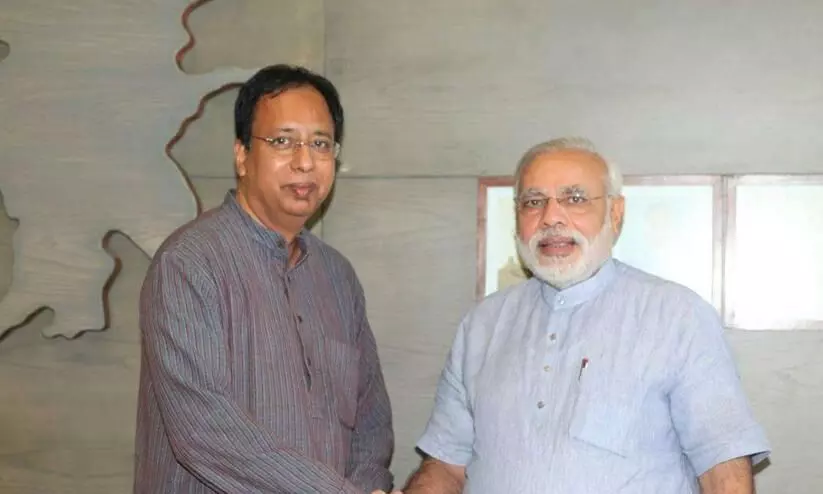 Sanjay Jaiswal and Narendra Modi