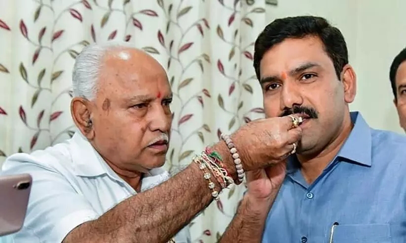 B Y Vijayendra and yediyurappa