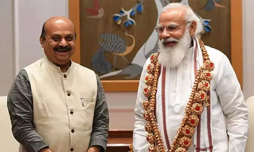 Basavaraj bommai and Narendra Modi