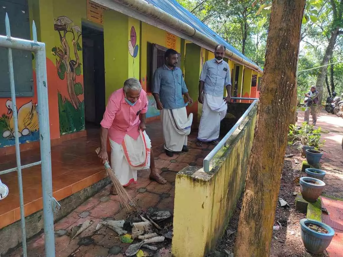 തുറക്കാൻ ദിവസങ്ങൾ മാത്രം; സ്കൂളുകളിൽ ഒരുക്കങ്ങൾ തകൃതി