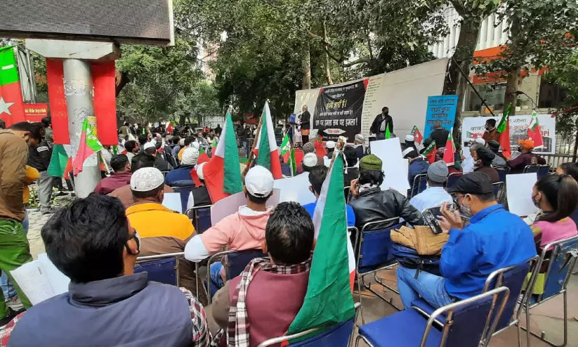 delhi protest