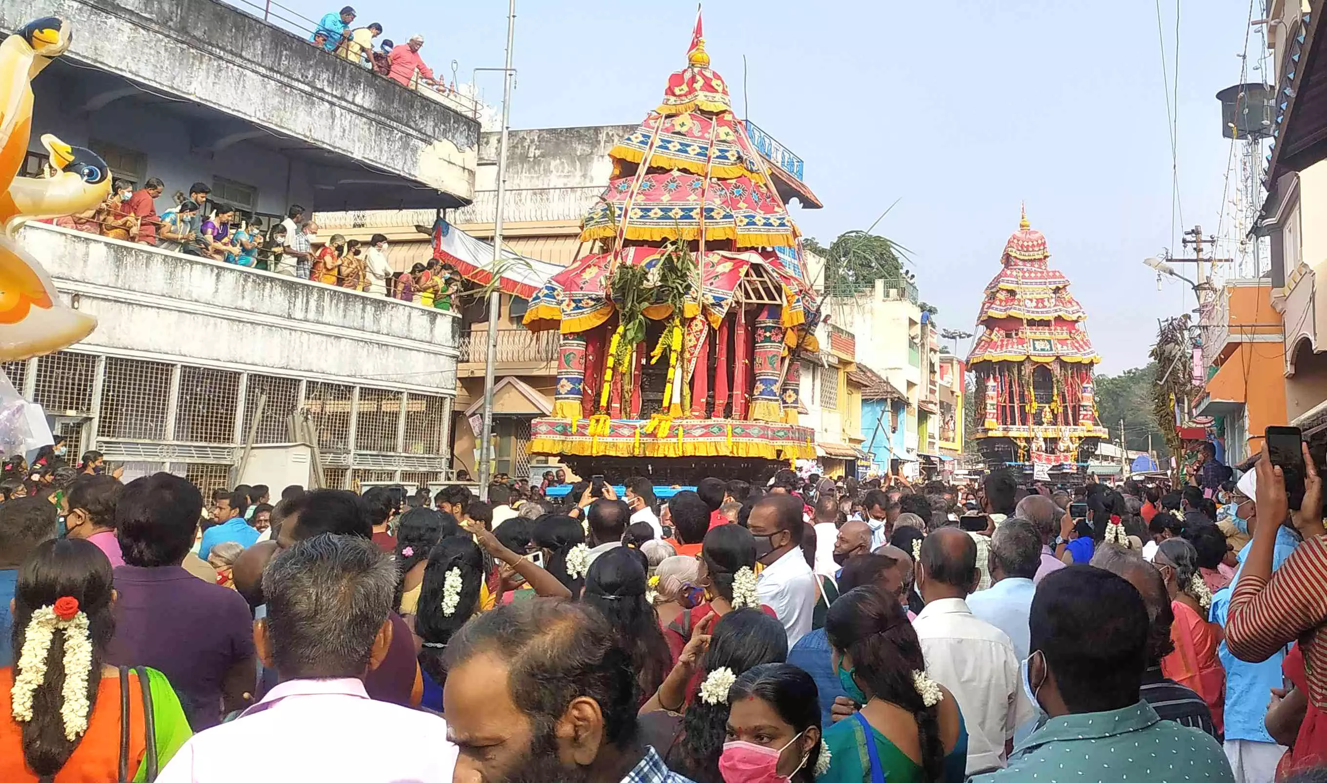 ശുചീന്ദ്രം ക്ഷേത്രത്തിൽ ആയിരങ്ങൾ പങ്കെടുത്ത തേരോട്ടം