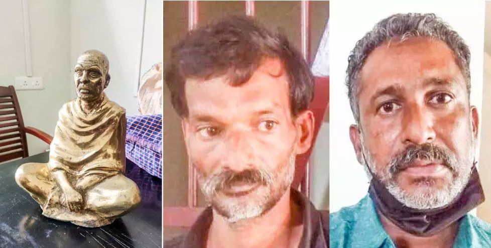 Two arrested with idol in temple