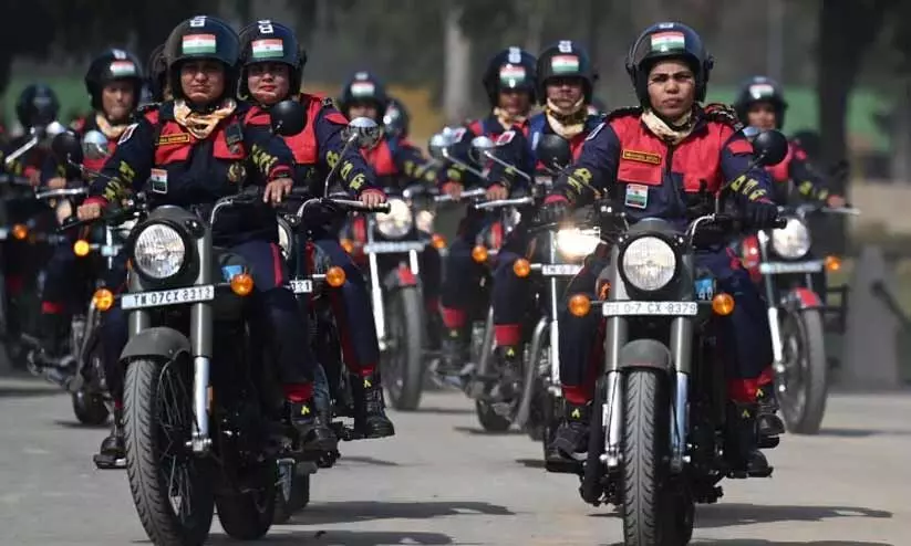 BSF Sema Bhawani Motorcycle team