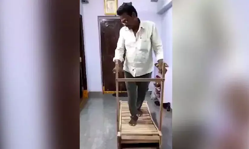 Wooden treadmill