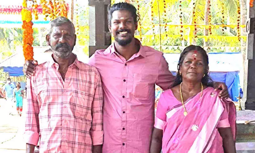 sujith with parents