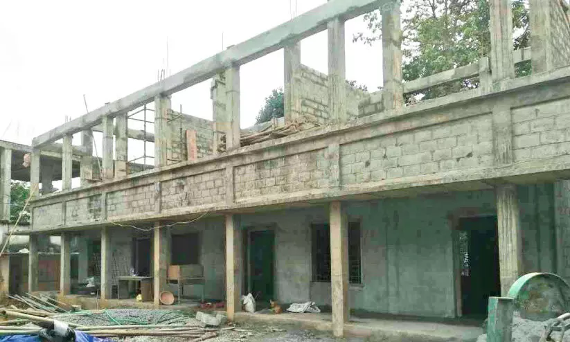 Three years have passed the school building is still unfinished