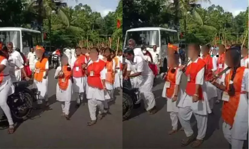 വി.എച്ച്.പി റാലിയിൽ വാളേന്തി വനിതകളുടെ പ്രകടനം; കേസെടുത്തു