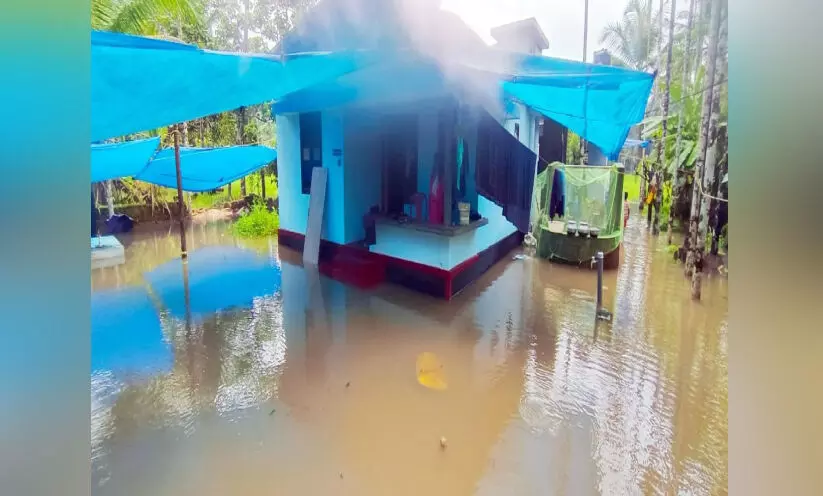 മഴ: വെള്ളക്കെട്ടും നാശനഷ്ടവും