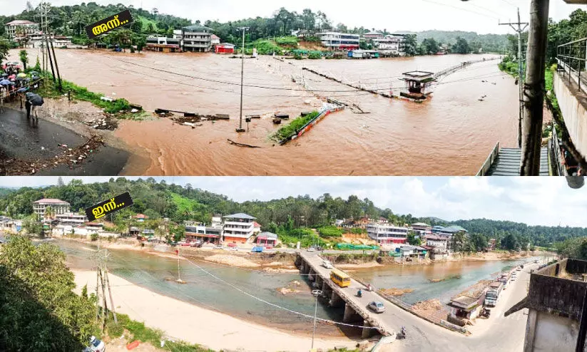 പെരുമഴക്ക്​ പിന്നാലെ മെലിഞ്ഞുണങ്ങി​ നദികൾ