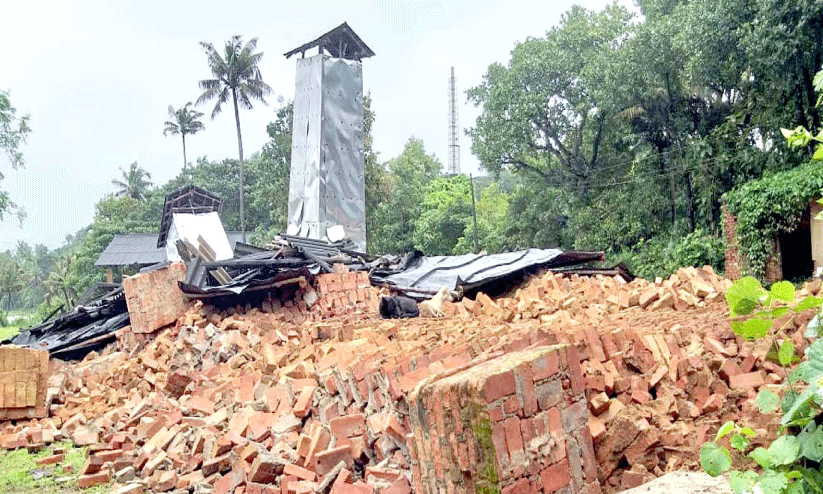 ഇഷ്ടിക കമ്പനിയുടെ മേൽക്കൂര തകർന്നുവീണ് അഞ്ച് കന്നുകാലികൾ ചത്തു