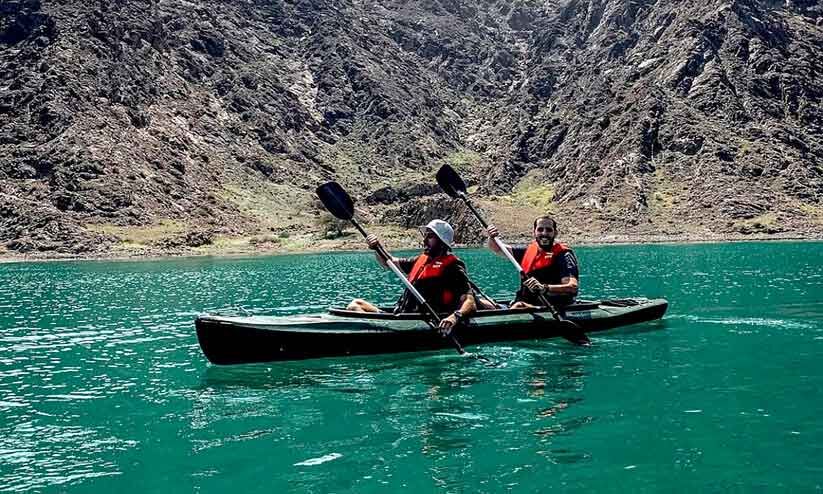 Knowledge the joy of kayaking in Hatta Boat and kayaking outings to Hatta Dam