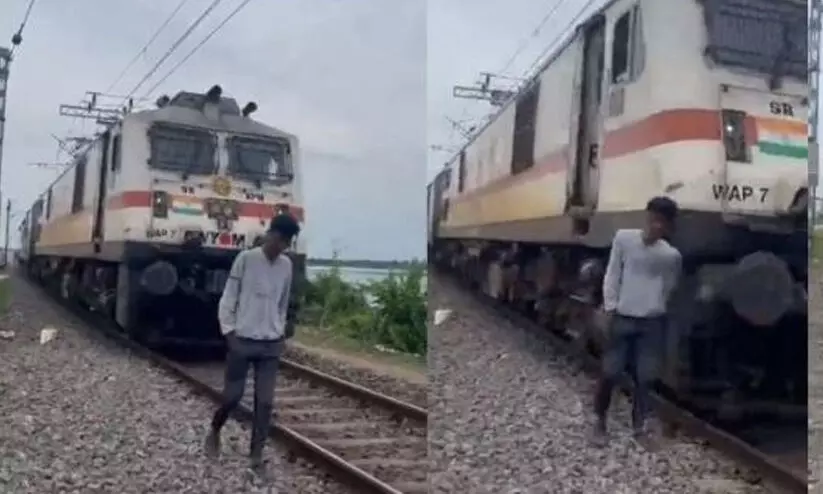 Teen hit by train while making reel near railway track in Telangana