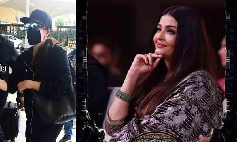 There is a reason why Aishwarya Rai arrived at the airport with her face covered  The actress would seem to go viral … |  Aishwarya Rai Bachchan generates buzz in Incognito manner