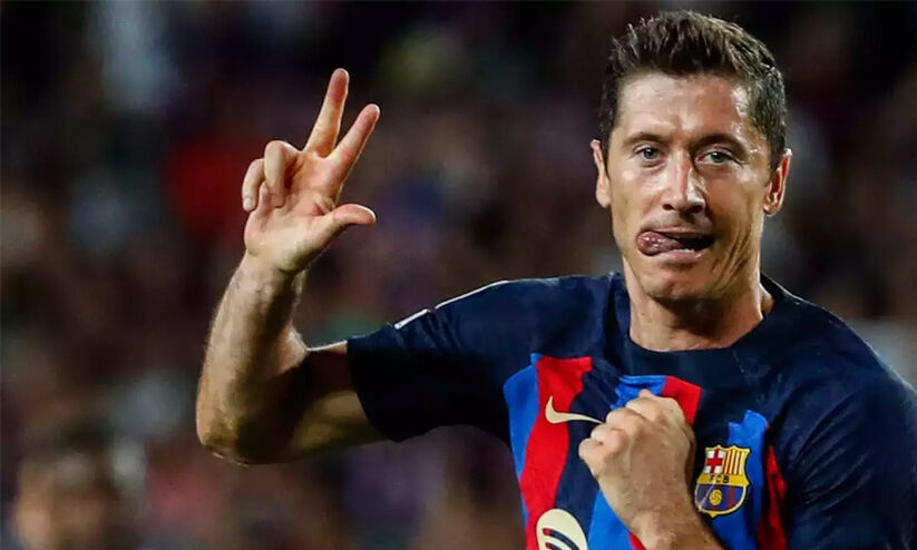 Hat-trick for Lewandowski  Barca with magnificent Champions League hat-trick get for Lewandowski  Barca with a outstanding victory in the Champions League