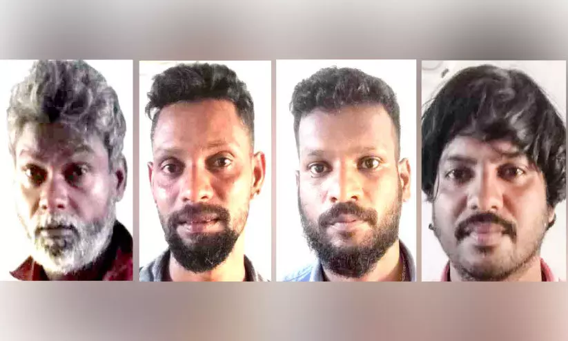 പൊലീസിനുനേരെ ആക്രമണം: നാലുപേർ അറസ്റ്റിൽ