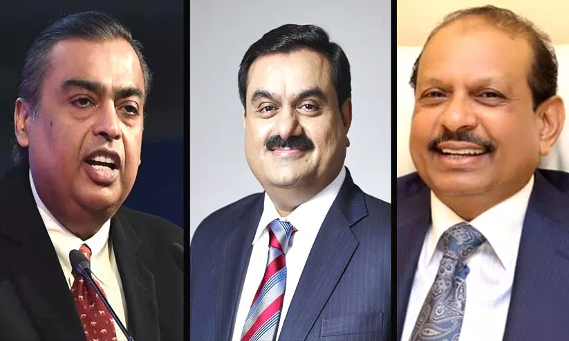 mukesh ambani-adani- ma yusuff ali