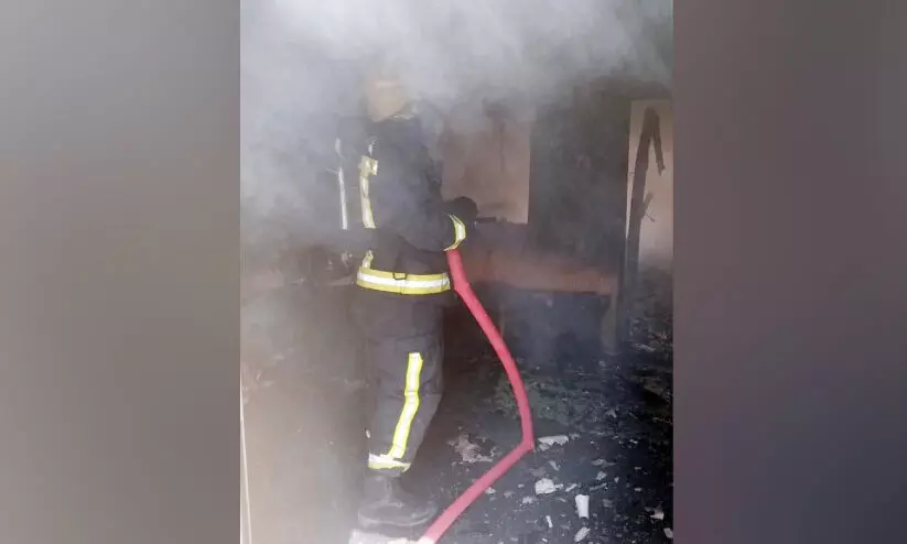 Fire in Oman