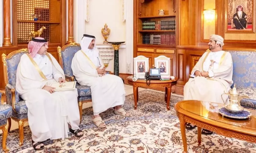 Diwan of Royal Court minister held meeting with Qatar Ambassador