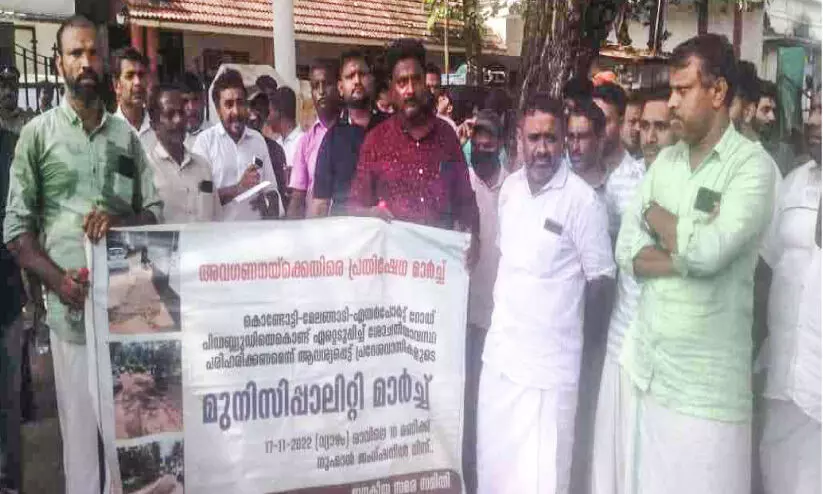 Melangadi Traffic issue leads to protests