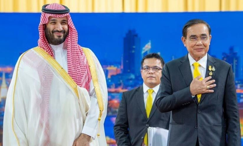 Warm welcome to Saudi Crown Prince and his team in Bangkok Warm welcome to Saudi Crown Prince and his team in Bangkok