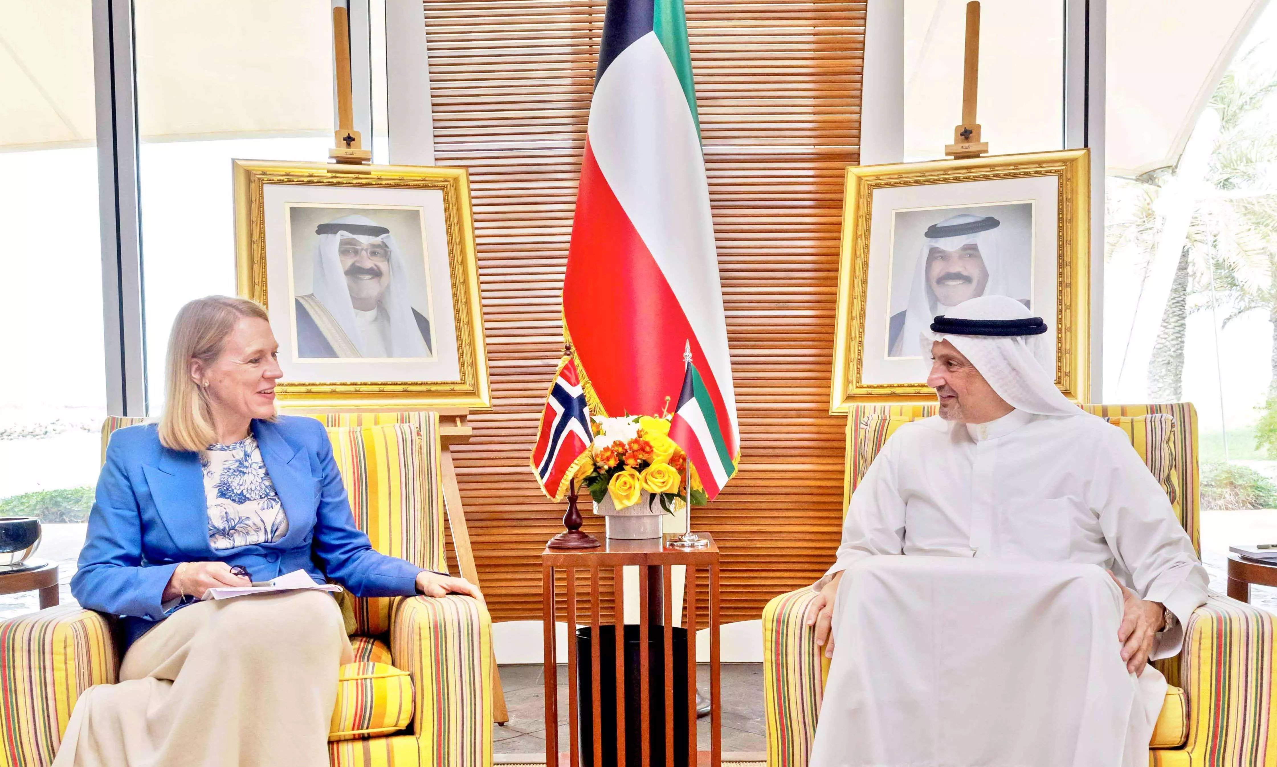 Kuwait Foreign Minister held meeting with Norwegian Minister