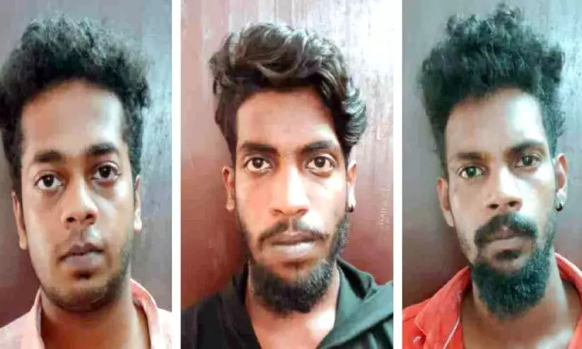 മദ്യലഹരിയിൽ ഹോട്ടലിൽ ആക്രമണം: മൂന്നുപേർ അറസ്റ്റിൽ