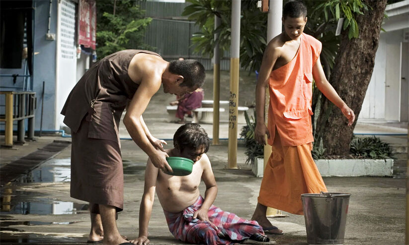 drug addict;  Unmanned Buddhist Monastery in Thailand |  drug addict;  Unmanned Buddhist monastery in Thailand