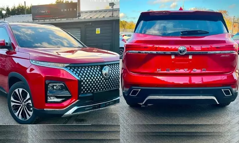 MG Hector facelift exterior design revealed in full