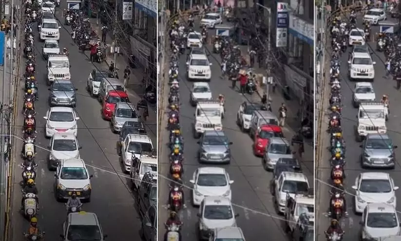 Viral video:this city impresses netizens for seamless traffic