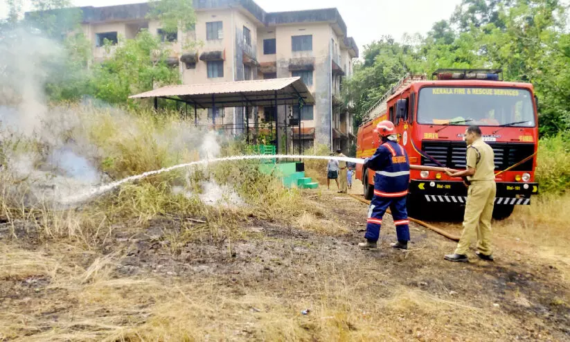 Fire breaks out in Kannur Medical College campus