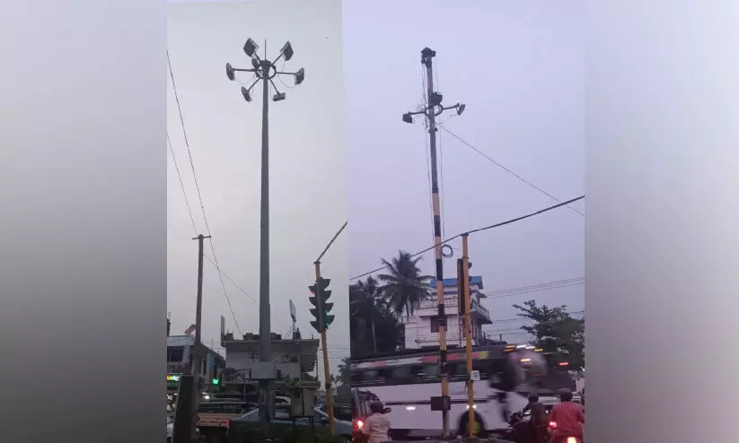 High mast lamps fail to light up