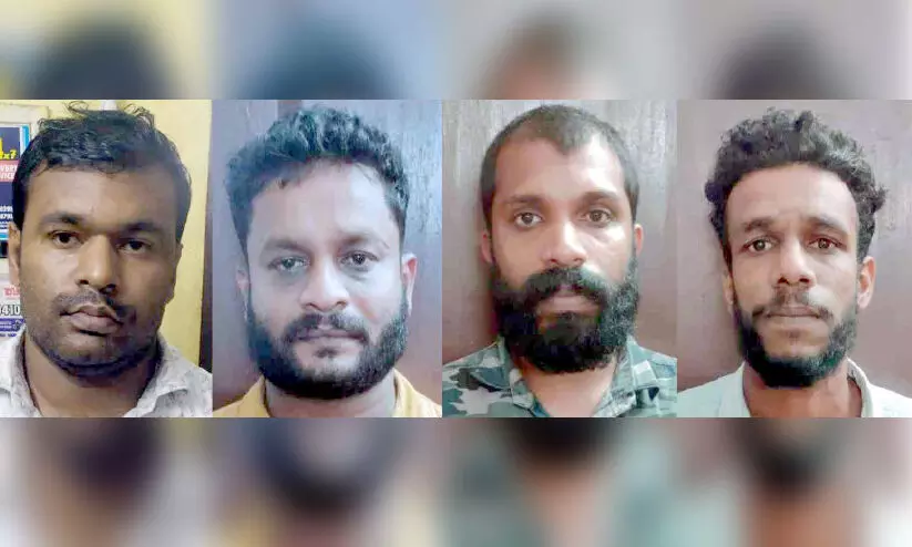 പ്രതിയെ തട്ടിക്കൊണ്ടുപോയി മർദനം: ഗുണ്ടാസംഘം റിമാൻഡിൽ