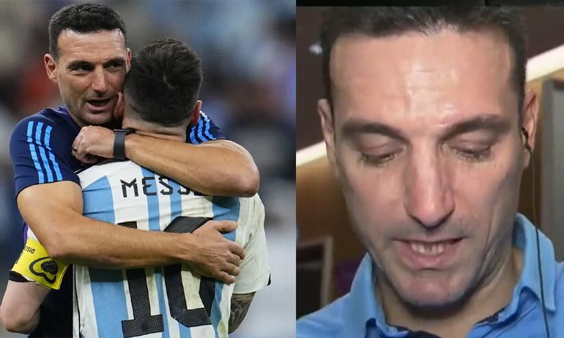 Argentinian Coach Scaloni Cried Before The Final Because This Is Lionel Scaloni In Tears 1500