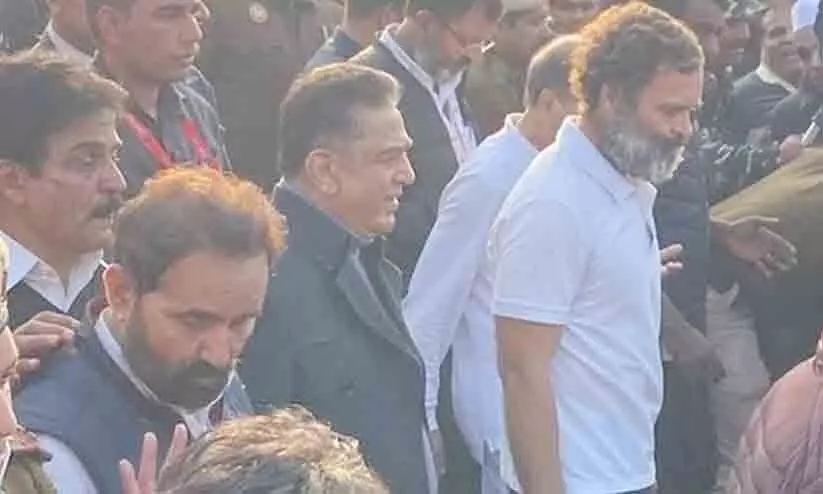 Kamal Haasan with Rahul gandhi