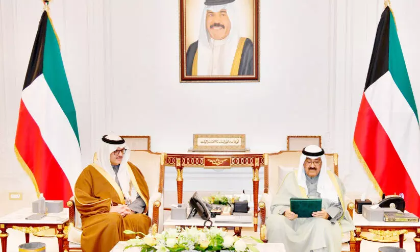 Kuwait Crown Prince receives letter from Saudi