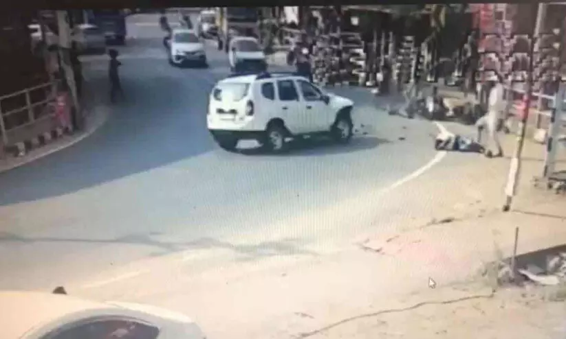 Accident in Naduvilangadi Road