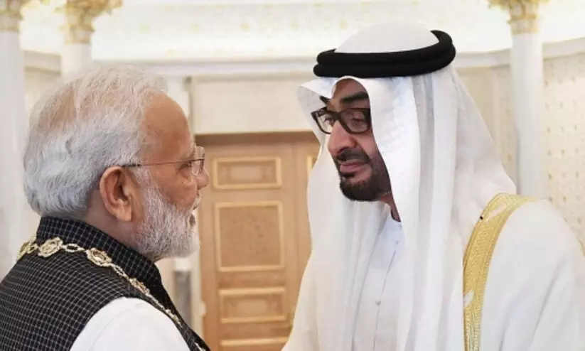 Sheikh Mohammed, Narendra Modi