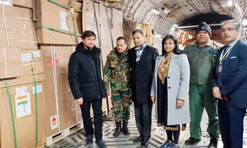 aircraft from India with humanitarian assistance landed in Turkey