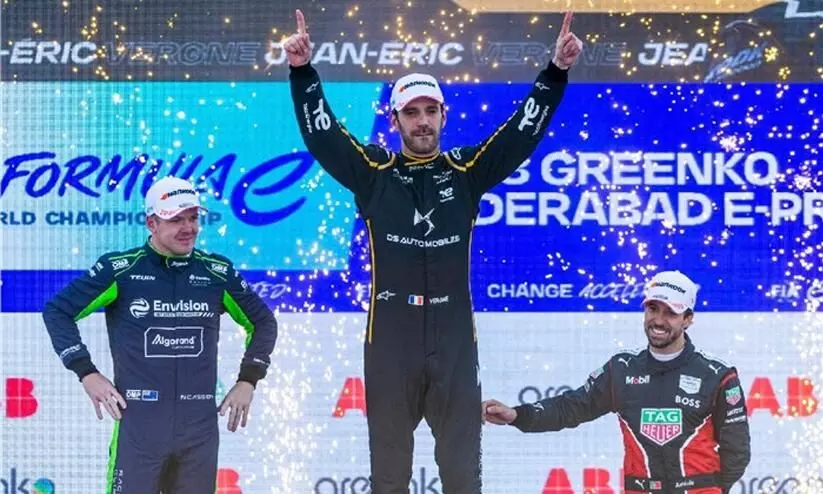 Formula-E Vergne wins Hyderabad E-Prix Mahindra earns points