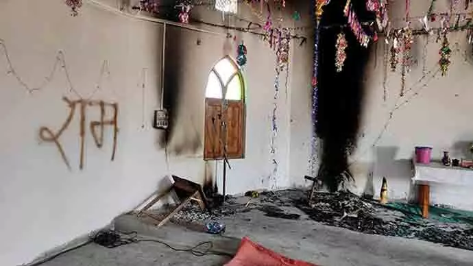 Madhya Pradesh Church Torched